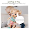 SHINEOFI 6pcs Heat Resistant Doll Wigs Straight Hair DIY Craft