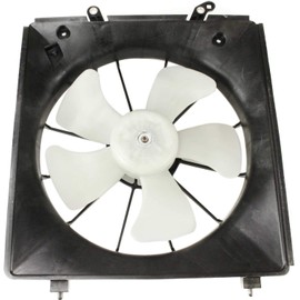Evan Fischer Cooling Fan Assembly Set of 2 Compatible with 1999-2001 Acura TL, Fits 1998-2002 Honda Accord - HO3115111, HO3113109