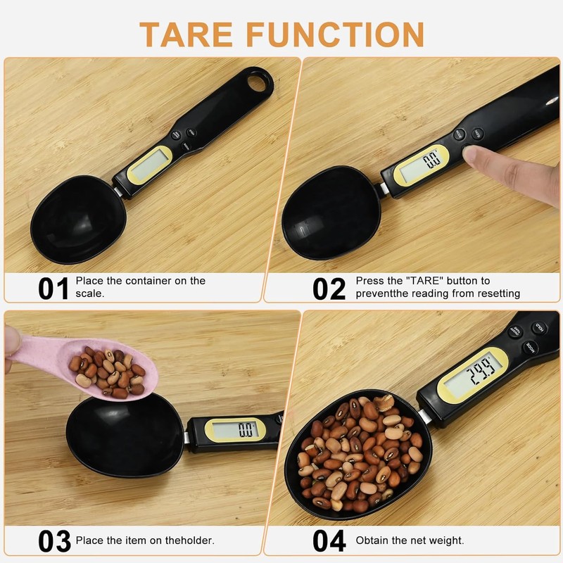500g/0.1g Food Spoon Scale, Digital Kitchen Scale Spoon, High Accuracy