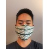Green Spiral Greek Key Team Mask - Face Accessory -
