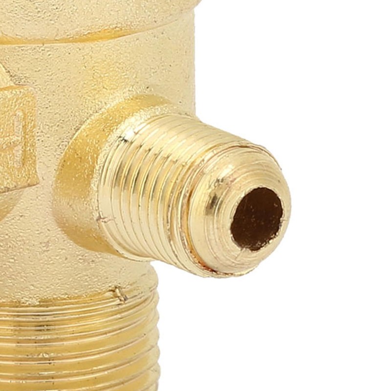 3-Way Brass Air Compressor Check Valve 1/2 Inch 1/8 Inch
