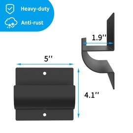 Lusheer Ladder Hooks for Garage Wall,Ladder Hanger for Garage Wall,Wall Mount Wheelbarrow Hanger, Patio Furniture, Chair & Ladder - Ladder Holder Wall Mount (2 Pack)