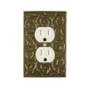 Meriville French Scroll Electrical Outlet Wall Plate Cover, Hand Painted