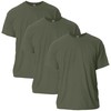 Gildan Adult Ultra Cotton T-Shirt, Style G2000, Multipack, Military Green