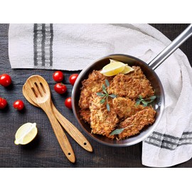 Utopia Towels 12 Pack Kitchen Towels, 15 x 25 Inches Cotton Dish Towels, Tea Towels and Bar Towels (Grey)