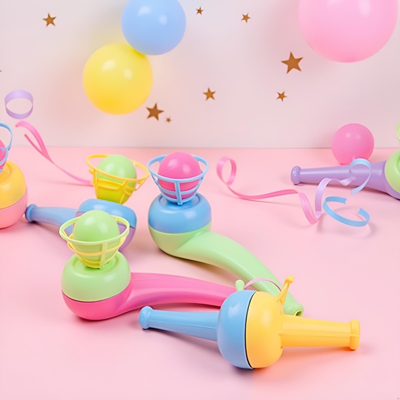 Mozff 4Pcs Ball Blowing Floating Blow Pipe Balls, Floating Ball
