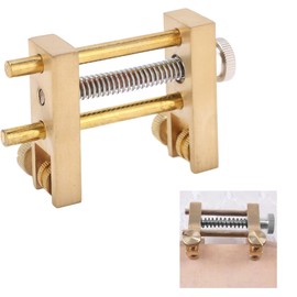 TUOREN 19pcs Violin Bridge Fitting Tool Include Crack Repair Tuning Fork Bridge Clamp Sound Post Setting Fingerboard Template Tool with Carry Bag Luthier Tool for Violin Repair Maintenance