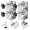 SEWACC 4pcs Front Installation Clamps Cabinet Hardware Fixing Clips for