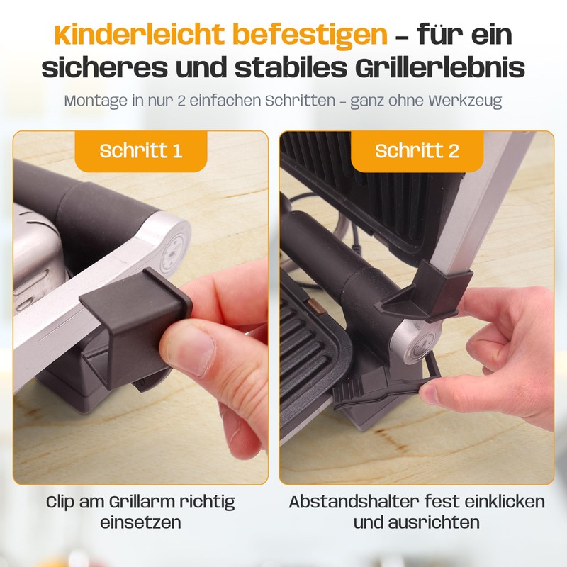 Spacer Clip with 3 Levels, Compatible with Tefal Optigrill, Optigrill