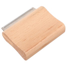 Parliky Horse Brush for Livestock Grooming Durable Wooden Scraper Cattle Hair Remover for Shedding Control Safe Reusable Pet Grooming Tool for Animals