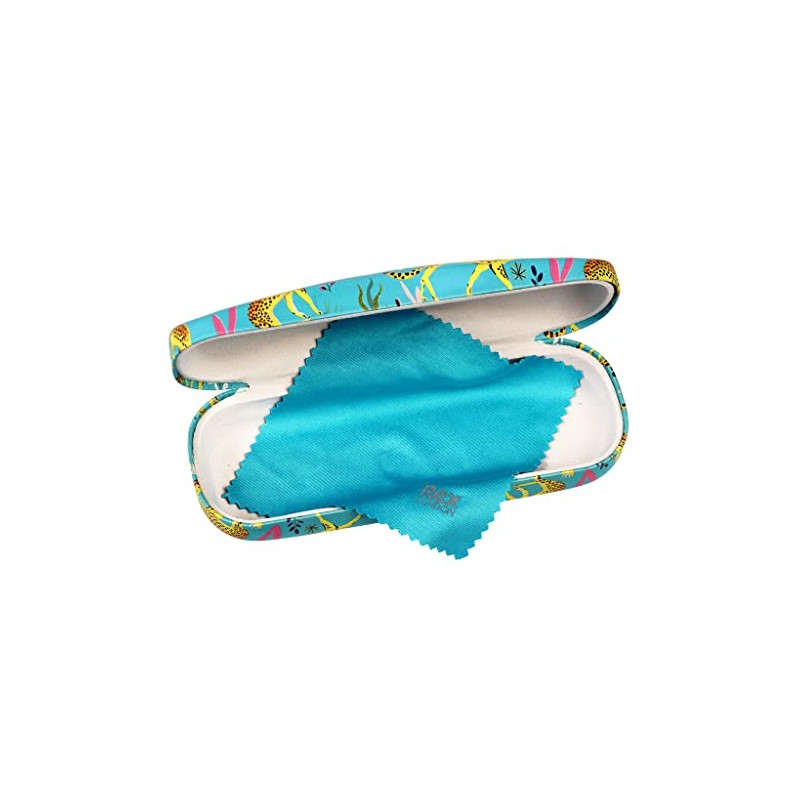Rex London Cheetah Glasses Case & Cleaning Cloth