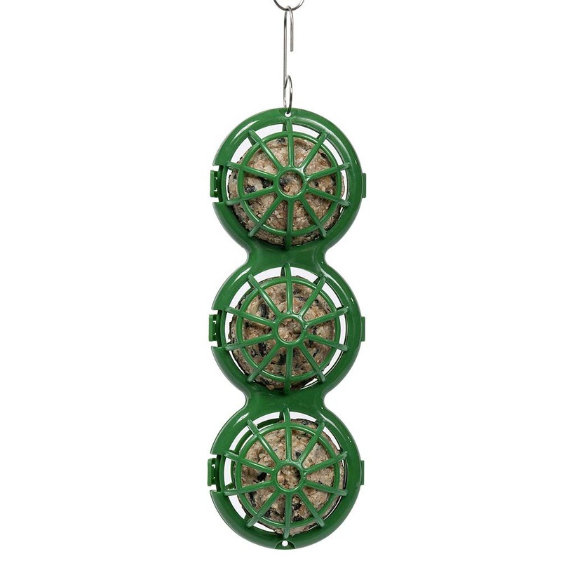 Jacobi Jayne BB-1 BasketBall Hanging Bird, Suet Ball Feeder, Green,