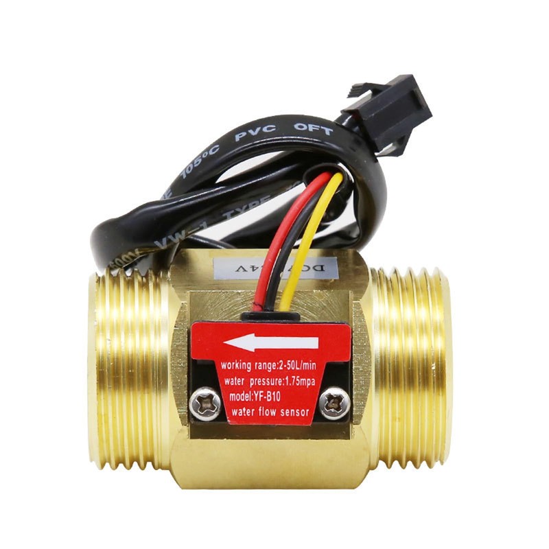 GREDIA G1" Male Thread Brass Water Flow Sensor Switch Hall