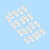 CENPEK 20 Pack White Plastic Chain Connector for Beaded Chain