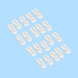 CENPEK 20 Pack White Plastic Chain Connector for Beaded Chain for Roller Shades and Vertical Blinds
