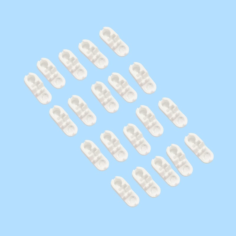 CENPEK 20 Pack White Plastic Chain Connector for Beaded Chain