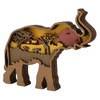 Elephant Statue Boxwood Mechanical Engraving Safe Durable Exquisite Details Elephant