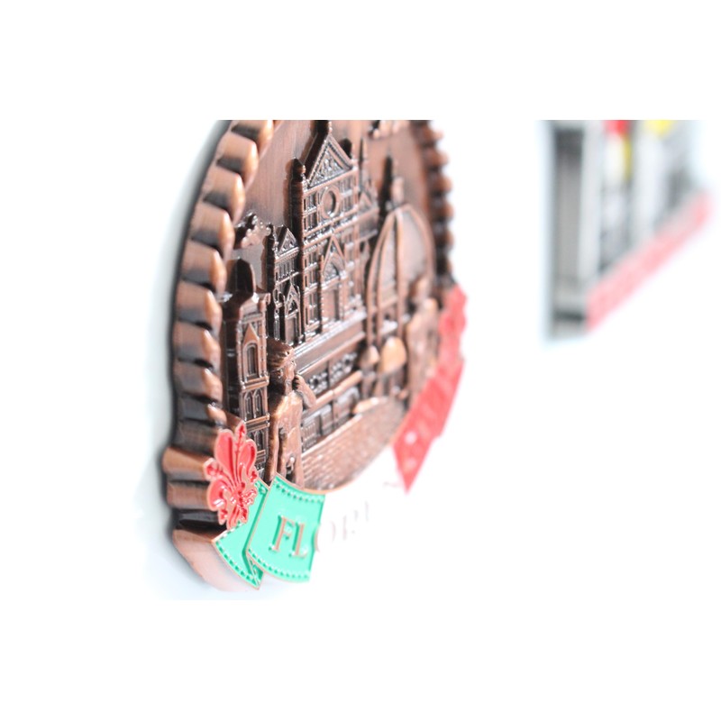 Florence (Italy) - 3D Metal Fridge Magnet for Kitchen Refrigerator