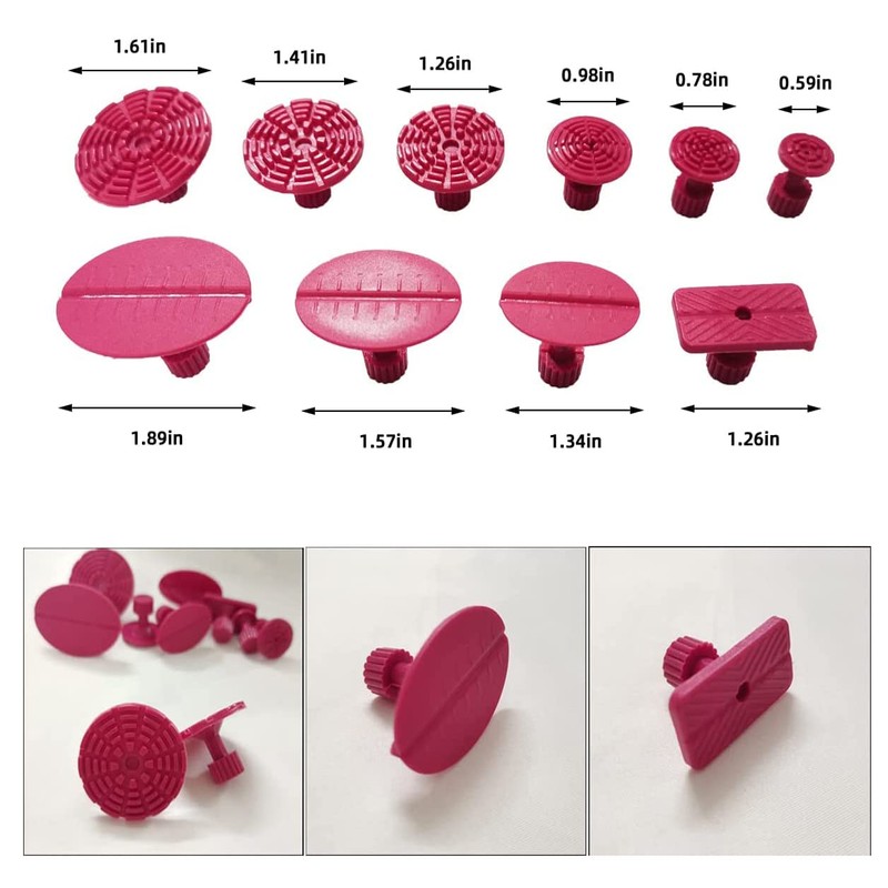 CYGOODS Dent Puller Tabs,120pcs Car Body Dent Removal Pulling Tabs,Paintless