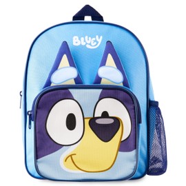 Bluey Backpack for Kids Toddlers Preschool Bookbag 12 Inch Adjustable Straps Daypack Backpacks for School Gifts for Kids (Blue 3D)