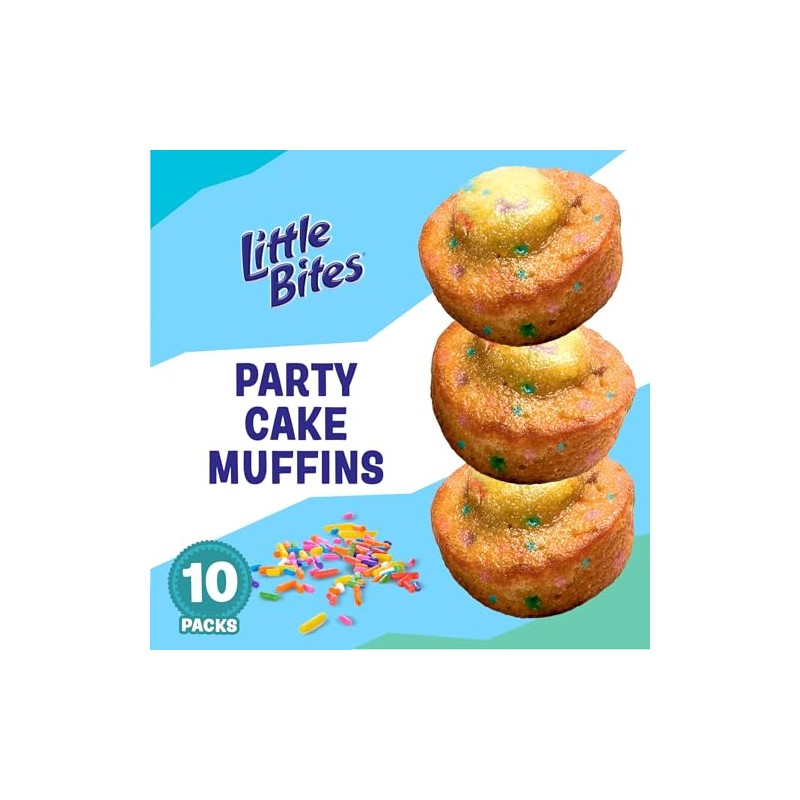 (Value Pack) Little Bites Party Cake Muffins, 10 individual packs,