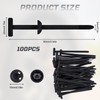 Nylon Universal Cable Tie Buckle,100PCS Upgrade Heavy-Duty Self-Locking UV-Resistant Wire