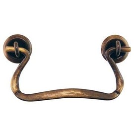 Van Dyke's Restorers Classic Antique Brass Simple Bail Pull