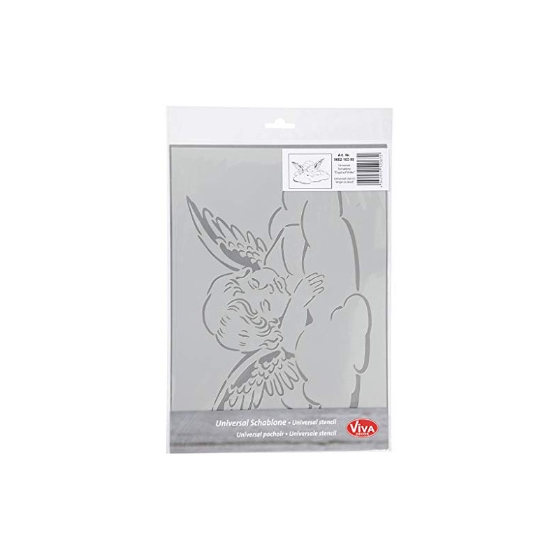 Viva Decor A4 Universal Stencil - Angel on Cloud #2105