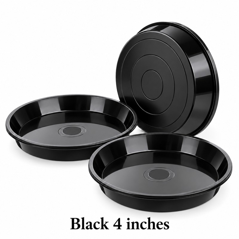 3 Pack Plastic Plant Saucers for Flower Pots – Durable