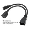 IEC320 C20 to IEC320 C13 5 15R Power Cable 1