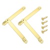 uxcell 2Pcs 6.5"x0.43" Folding Support Lid Hinges, Right Side Lift
