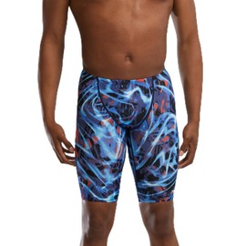 TYR Men's Standard Jammer, Electro Red/White/Blue, 38