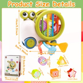 UOY Baby Toy 6-12 Months, Montessori Toy, Motor Skills Toy, Montessori Toy from 1 Year, Baby Toy for 3 6 8 9 18 Months Boy Girl Gift