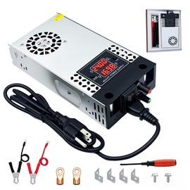 New Version 110V AC to DC Converter 0-30V 500W Digital Display Power Supply,SMPS 120V to 0-30V 0-16.6A Adjustable Voltage Current Converter Switching DC Transformer Adapter(DC0-30V/0-16.6A/500W)