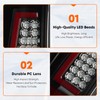 LED Tail Lights + 3rd Third Brake Cargo Lamp for