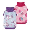Fitwarm 2 Pack Unicorn & Cupcake Fleece Dog Sweater, Thermal