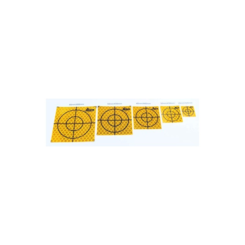 Reflective Tape Survey Targets (100pcs 40X40mm, Yellow)