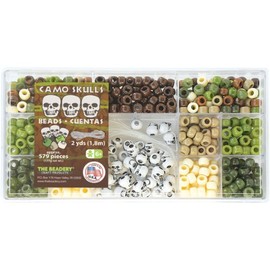 The Beadery Bead Box Kit 6.25oz-Camo Skulls
