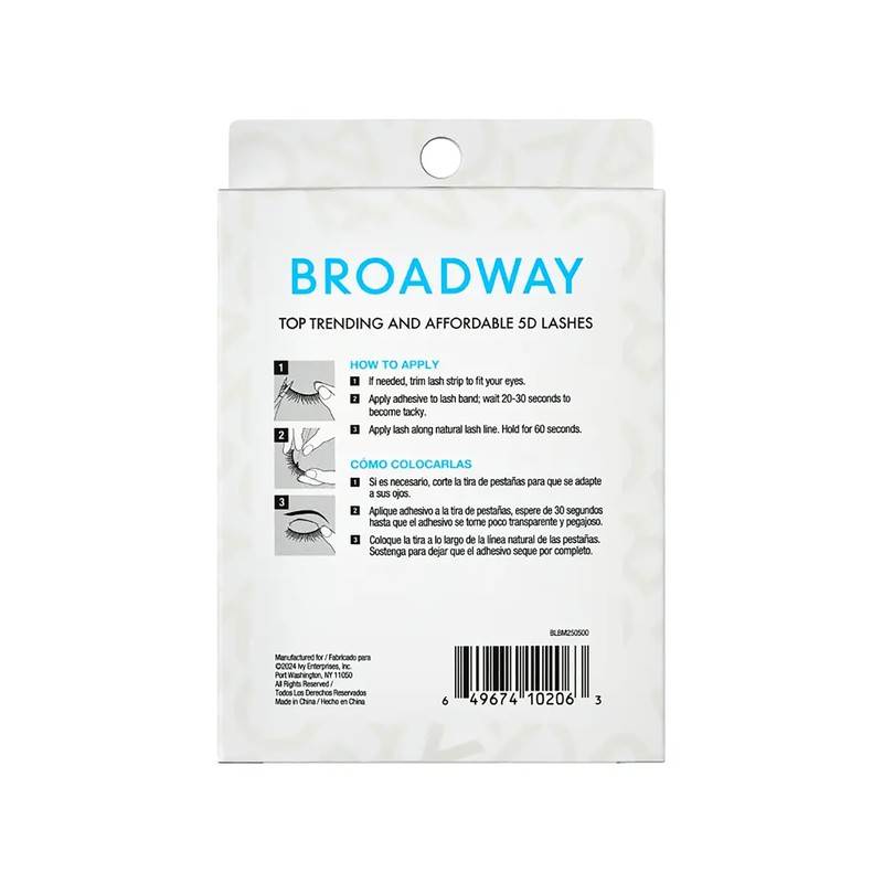Broadway Lashes Strip False Eyelashes Multipack Fake Eyelashes Natural to