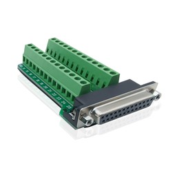 iYueMps DB25 Breakout Board 25-Pin Female + Male Breakout Adapter D-SUB RS-232 Serial to 25 Pin Solderless Terminal Block Signal Module (DB25 Male + Female)