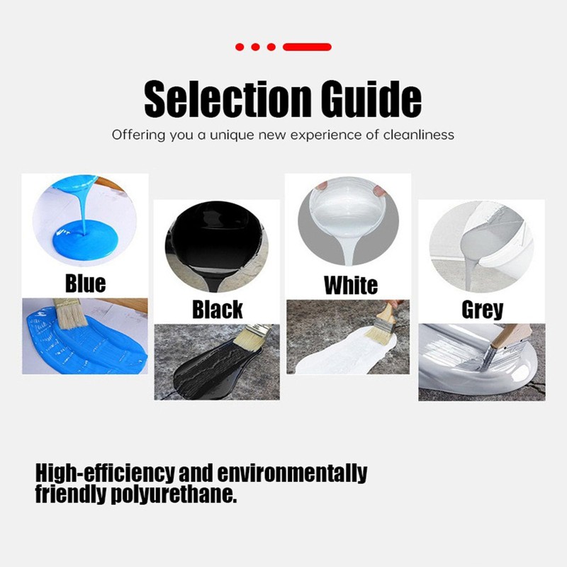 Polyurethane Waterproof Coating,35.2OZ,Eco-Friendly Waterproof Sealant,Polyurethane Coating for Roofs,Walls,Garden,Gutter,Concrete Cracks Holes