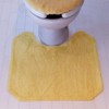 Feng Shui Toilet Mat, Yellow, Natural Material, Washable, 100% Cotton,