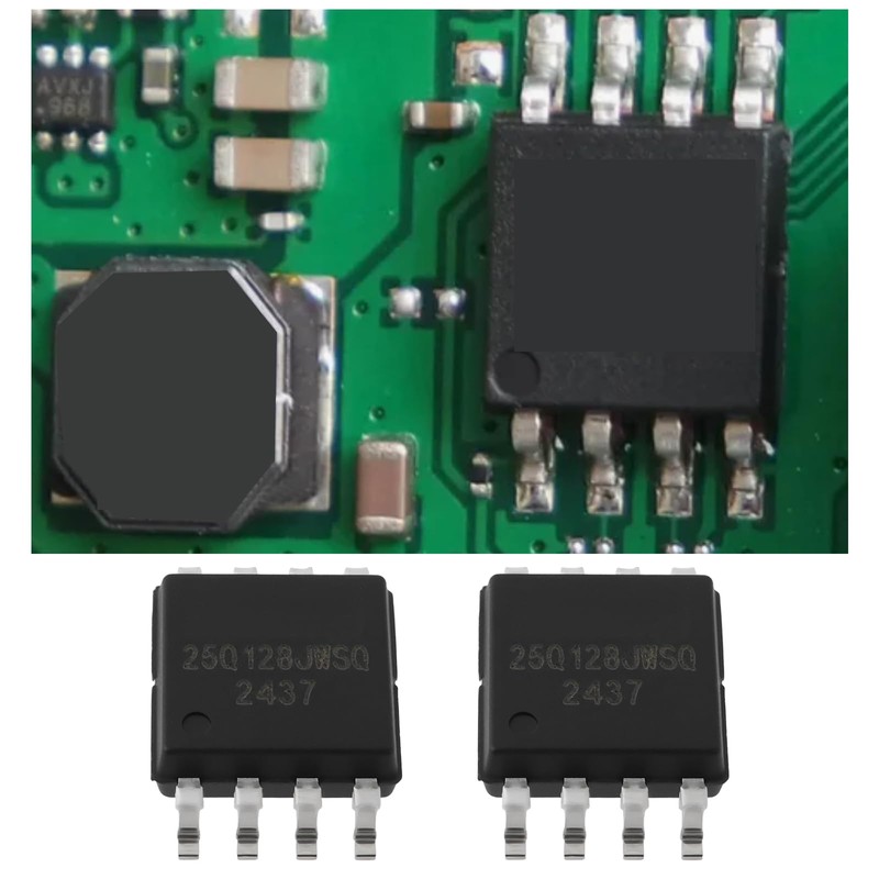 VGOL Pack of 2 W25Q128JWSQ 128Mbit Serial Flash Memory Chip