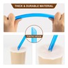 Angled Tips, 12 Pcs Wide Reusable Bubble Tea Straws with