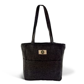 by ease Handbag - Stylish, Fashionable & Practical Bag for Everyday and Work - Lightweight, Spacious, Versatile - Tote Bag with Practical Outer Compartments, charcoal