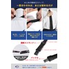 HISDERN D-02 "Funeral" One-Touch Necktie, Black, 10 Seconds Attachment, Plain,