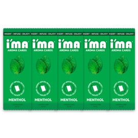 I'ma Aroma Card - Menthol Flavor - Insert, Infuse, Enjoy! (Pack of 5) incl. Frugal Smoker Sticker