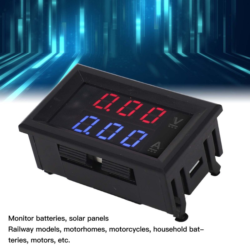 Voltage Current Meter Digital Voltmeter Ammeter Volt Tester Amp Detector