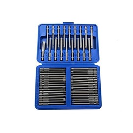 US PRO 50pc Hex Dr.S2 Extra langes Sicherheits-Bit-Set Torx, Inbus, Hex, Spline, BER1374