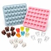 2 Pack 35-Cavity Silicone Molds, Realistic 3D Mini Molar Tooth